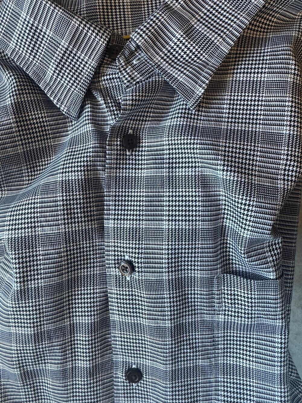 Robert Talbott Mens XXL Glen Plaid Cotton Button Up Shirt Long Sleeve